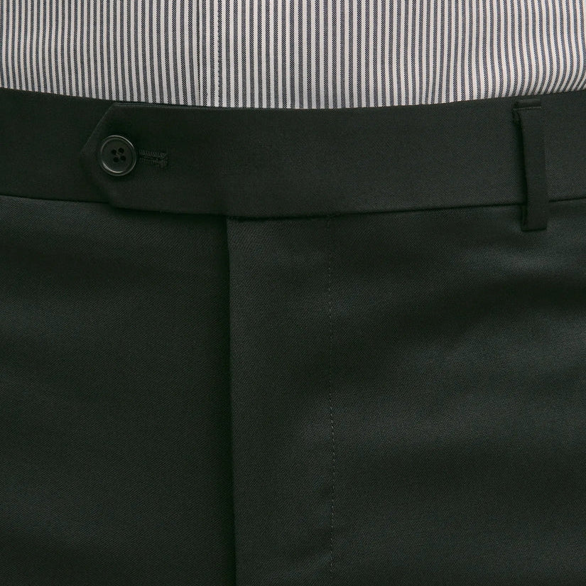 Men's Black Slim Fit Dress Trousers