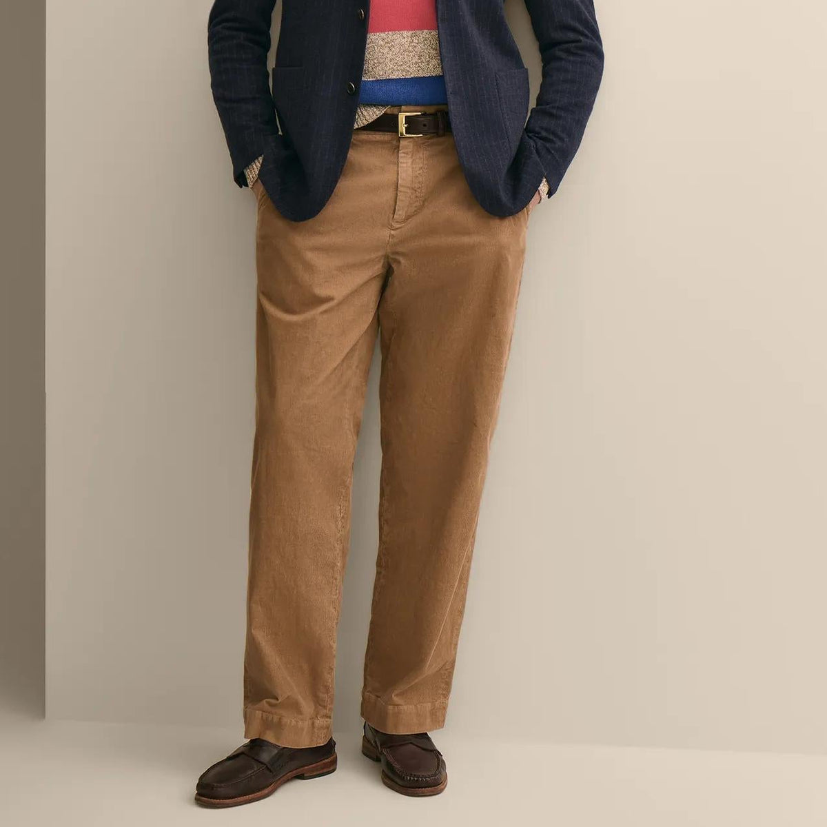 Men's Khaki Casual Trousers