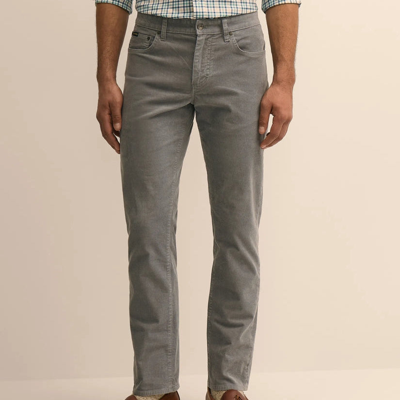 Men's Light Grey Slim Fit Casual Trousers