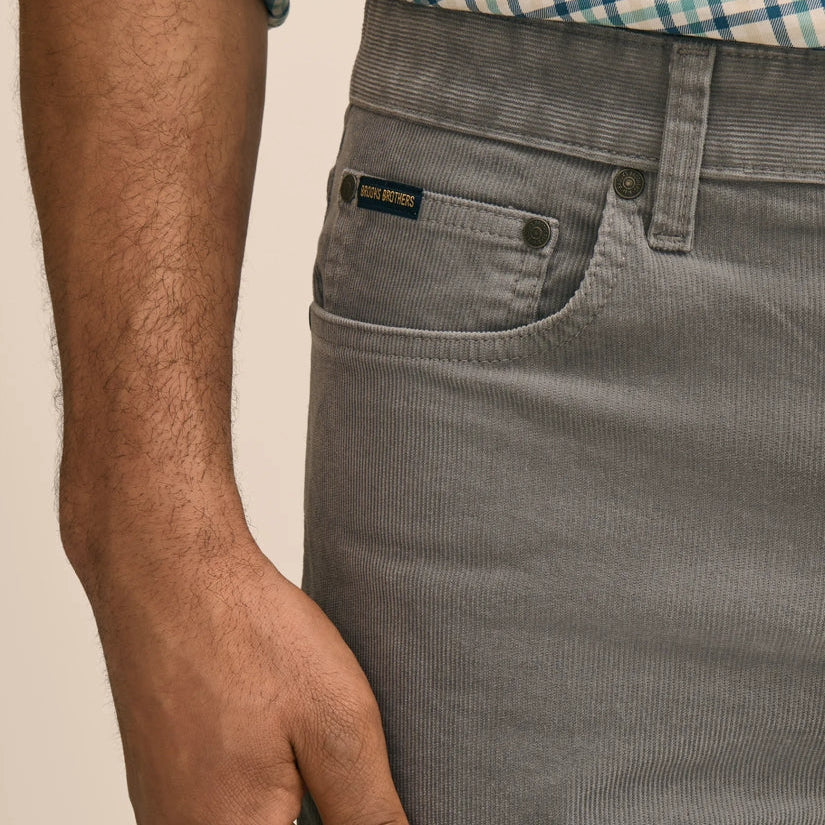 Men's Light Grey Slim Fit Casual Trousers