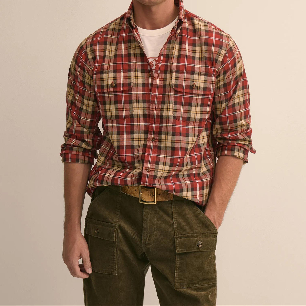 Men's Long Sleeve Flannel Shirt